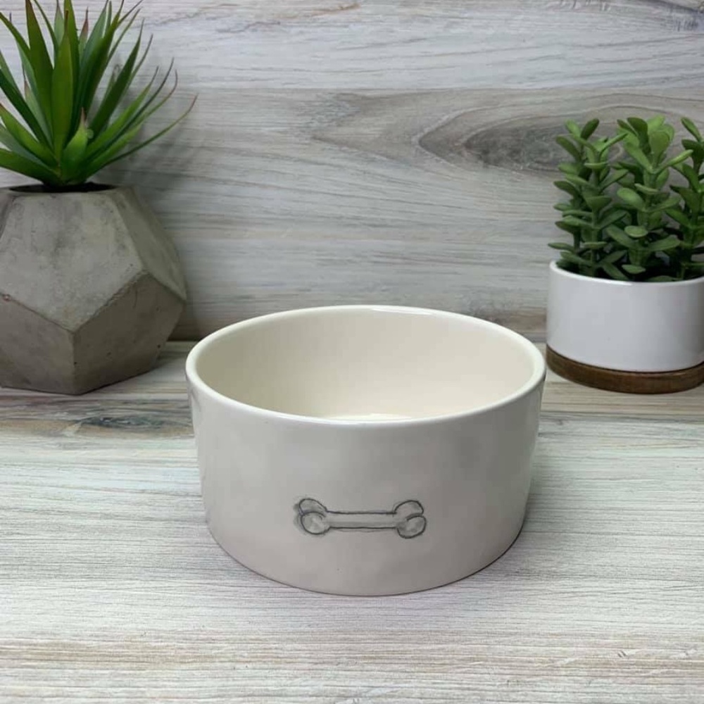 Rae Dunn Good Dog Bone Bowl Food Water Bowl